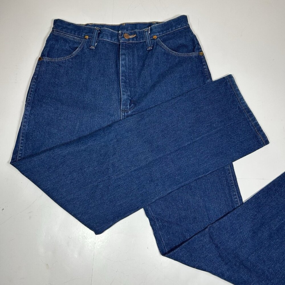 Vtg Wrangler Cowboy Cut Women Blue Jeans Sz 11 X 29 14mwz Straight 70s Style Mom